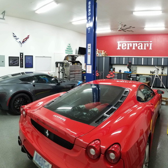 Luxury Car Garage with Lift, Cabinets, and Tools - Mike from Joplin, Missouri
