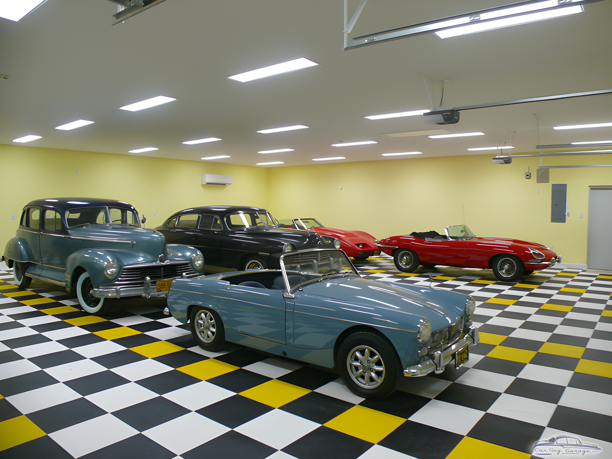 Classic Cars in Checkered Garage with Bright Lighting - Wyn from Mishawaka, IN