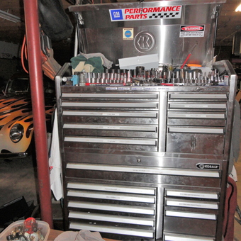 Large Kobalt Tool Chest with Socket Set in Garage - Ron Kruty from Montville, OH