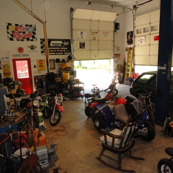 Motorcycles, ATVs, and Tools in Spacious Garage - Ron Kruty from Montville, OH