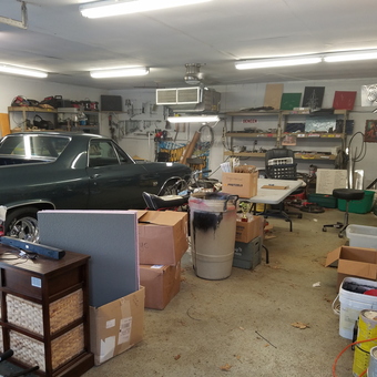 Classic car, storage solutions, and tools in organized garage - Deneen from Mazomanie, Wisconsin