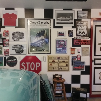 Classic Car Wall Decor with Signs and Memorabilia - David Balius from Caldwell, ID