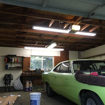 Classic Car Restoration Garage with Workbench and Shelves - Andy from Bremerton, WA
