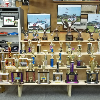Classic Car Trophies, Model Cars, and Wall Art Display - Len from Easton, Pa