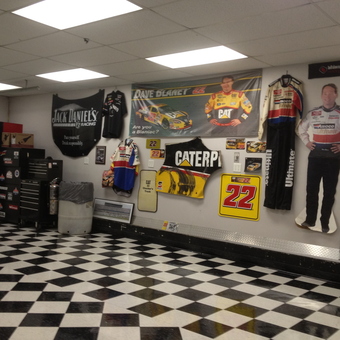 Racing Memorabilia Garage with Tool Storage - Chucker from Merrillville, IN