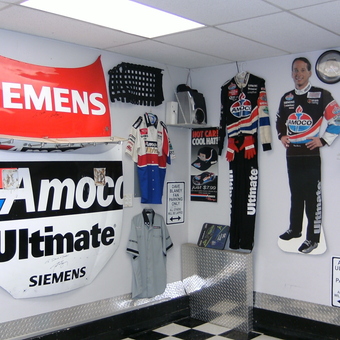 Racing Memorabilia Wall With Amoco Decor - Chucker from Merrillville, IN