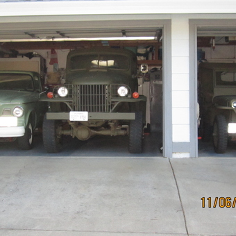Classic Cars and Military Vehicles in Three-Car Garage - david from Elk Grove, CA