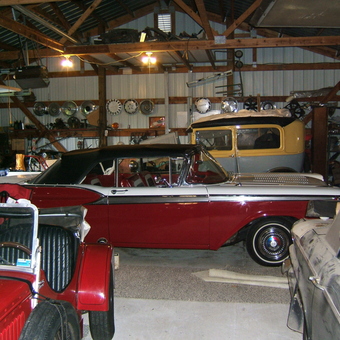 Classic Cars and Hubcaps in Spacious Garage - Nels from Westby, Wisconsin