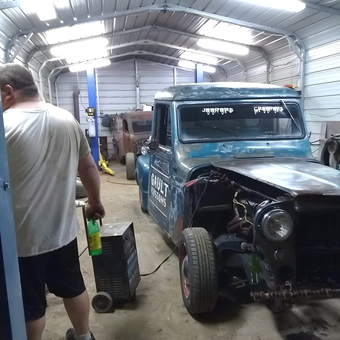 Classic Car Restoration Garage With Tools and Lift - Connie Gault from Asheville, NC