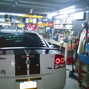 Custom Dodge Garage with Signs and Tools - Dan from Oneonta, NY