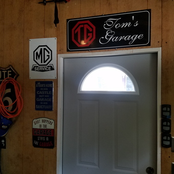 Vintage Garage Signs and Route 6 Decor - Tom's Garage from Ellijay, GA
