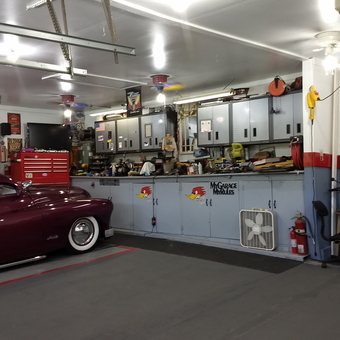Classic Car Garage with Cabinets and Tool Storage - Jerry from Asheville, NC