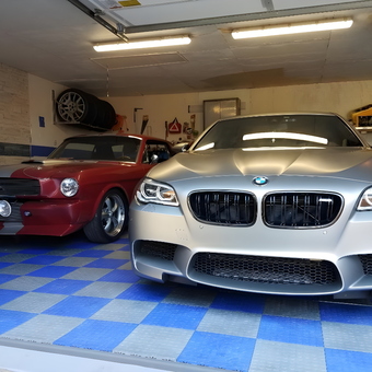 Modern Garage with BMW and Classic Car - Jacob Seattle from Edmonds, WA