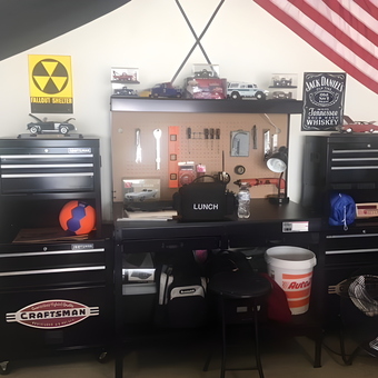 Organized Craftsman Tool Chests and Workbench Setup - Gil Jr from New Windsor, NY