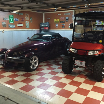 Garage with Classic Car, Golf Cart, and Wall Signs - npeifer from GALLIPOLIS, OH
