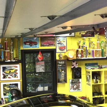 Trophy-Filled Corvette Garage with Decor and Memorabilia - Skream N' Bee from Cliffside Park, NJ