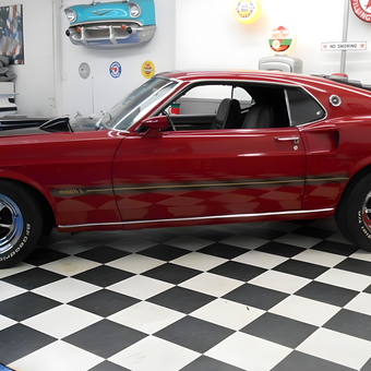 Classic Mustang in Retro Garage with Gas Pumps - Joey Jump-Start from Brighton, Michigan