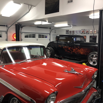 Classic Cars with Car Lift and Neon Sign - Robert May from Liverpool, NY