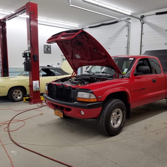 Home Garage With Car Lift and Classic Cars - Brian from Scotia, NY