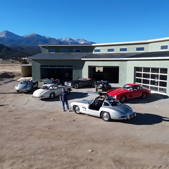 Classic Cars Displayed Outside Modern Garage - Mark from Salida, Colorado
