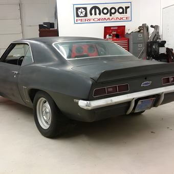 Classic Camaro, Tool Cabinets, and Mopar Sign - Carpinteria, CA