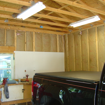 Insulated Garage With Workbench, Pegboard, and Tool Chest - Rick from Hummelstown, PA