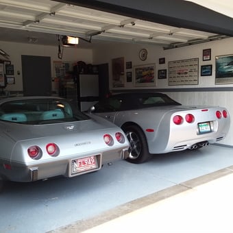 Corvette Garage with Wall Art and Storage - Dennis A Retchko from Sterling Heights, Michigan