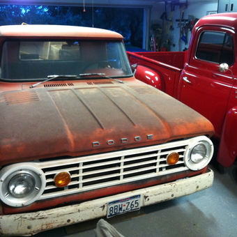 Classic Dodge Trucks in Organized Garage - Area66Garage from Bloomington, MN