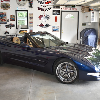 Corvette Garage with Wall Signs and Collectibles - Stroh from Port Huron, MI