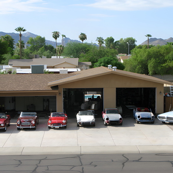 Classic Car Collection Displayed in Spacious Home Garage - Dave from Scottsdale, AZ