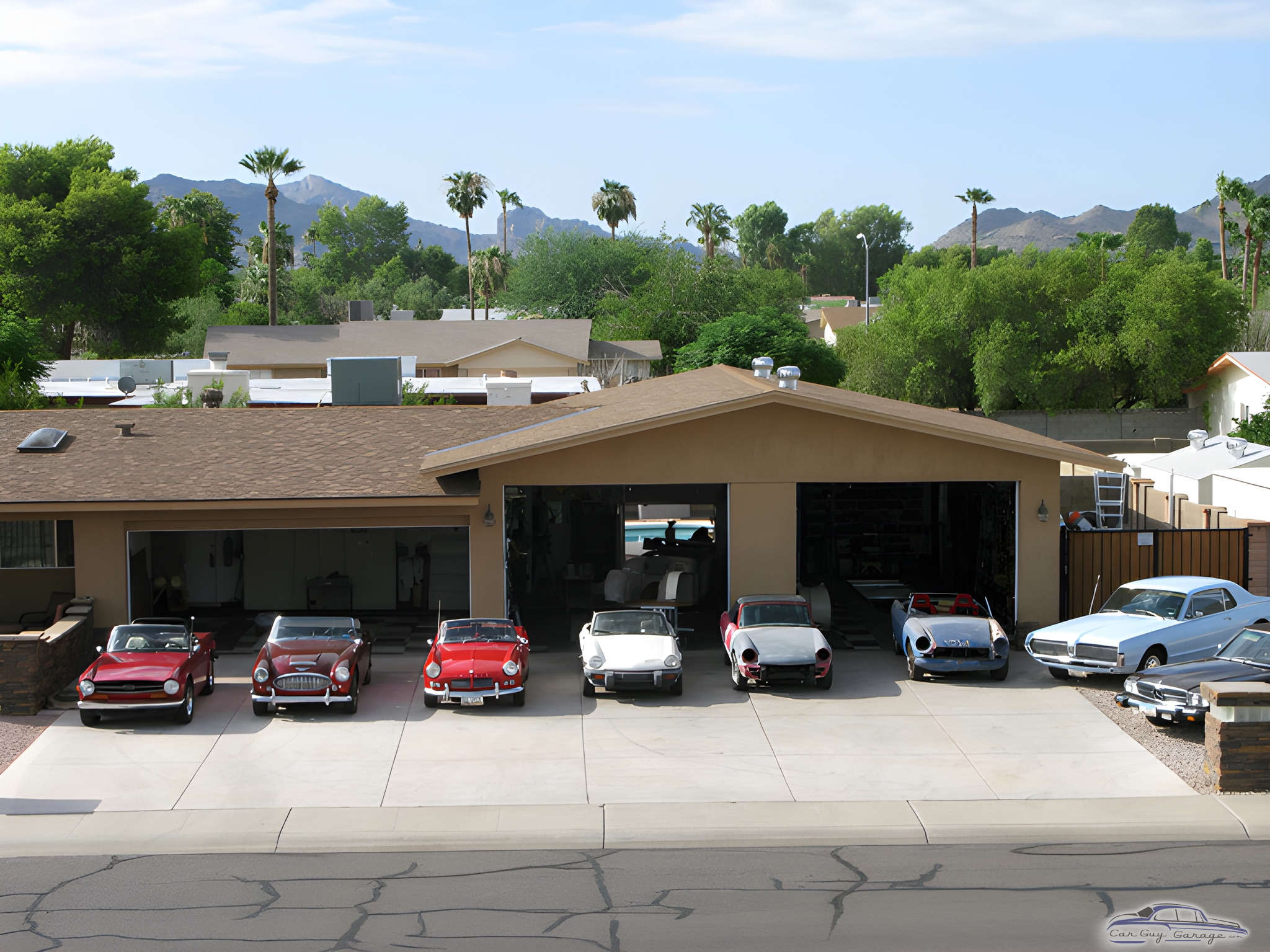 Classic Car Collection Displayed in Spacious Home Garage - Dave from Scottsdale, AZ