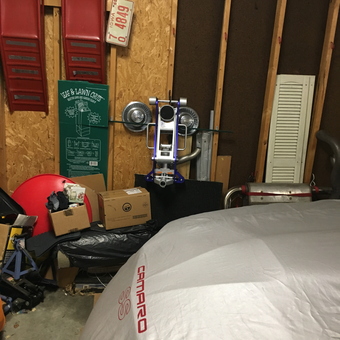 Garage with Camaro SS Cover and Wall Decor - Mike from Davenport, IA