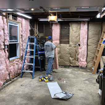 Garage Renovation with Insulation and Tools - TNT from Feasterville-Trevose, Pa