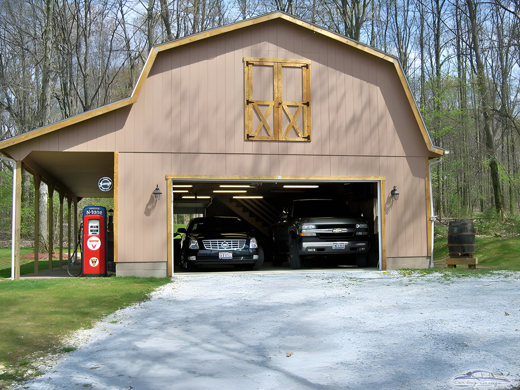 Spacious Barn-Style Garage With Vintage Gas Pump - Mike from Chagrin Falls, OH