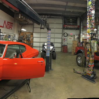 Classic Cars in Custom Garage with Lifts and Tools - Hyde Von Hitchcock from Owings, Md