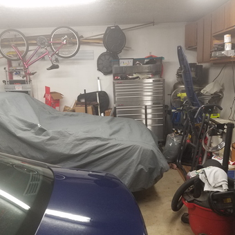 Organized garage with tool chests and bike storage - John Vinkler from Mentor on the Lake, Ohio