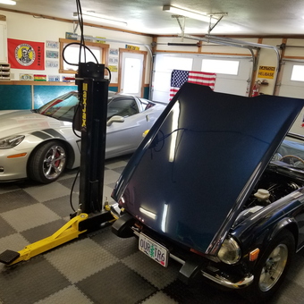 Classic and Modern Cars with Car Lift in Custom Garage - Dean from Enterprise, OR