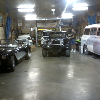 Classic Car Garage with Vintage Vehicles and Tools - Angel Melton from Mountain Grove, Missouri