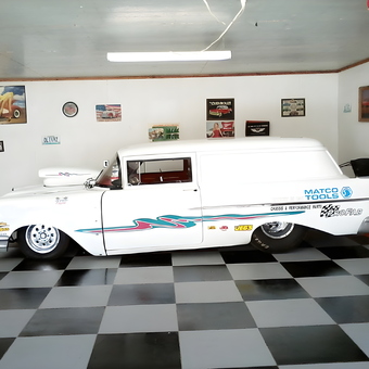 Classic Race Car and Garage Decor - Angel Melton from Mountain Grove, Missouri