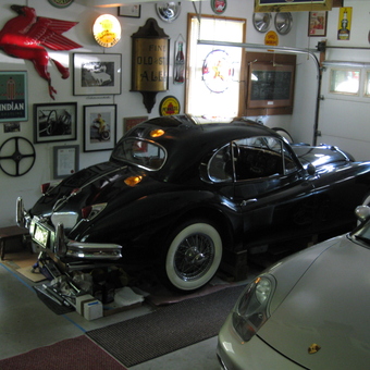 Classic Car Garage with Vintage Signs and Decor - taosman from Waterford, ct.
