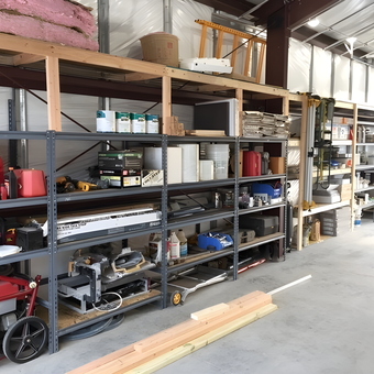 Metal Garage Shelving with Tools and Storage - Dave's Garage from Port Charlotte, FL