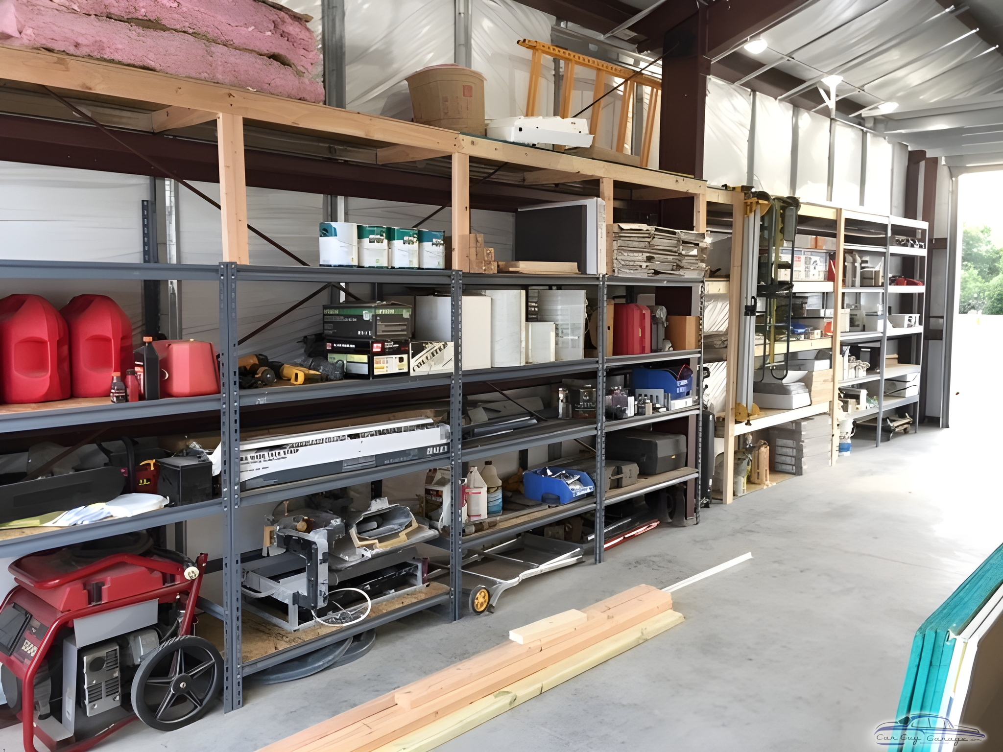Metal Garage Shelving with Tools and Storage - Dave's Garage from Port Charlotte, FL