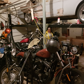 Classic Car Lift and Multiple Motorcycles - Michael O'Hara from Brick, New Jersey