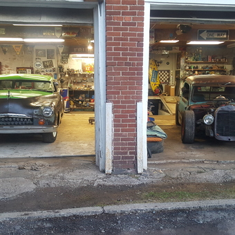 Classic Cars and Garage Decor in Workshop - Walter Meade from Nanticoke, PA