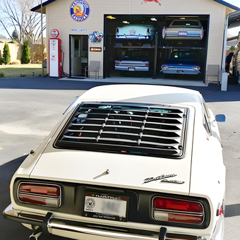 Classic Car Garage With Auto Lifts and Vintage Signs - Greg from BOISE, Idaho