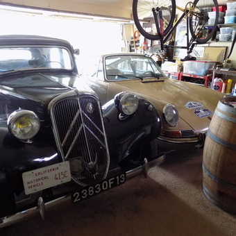 Classic Cars, Bike Storage, and Barrel Table - F1Weekly from San Jose, CA