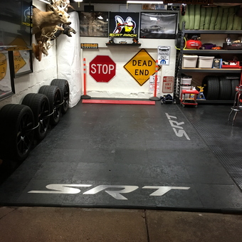 Custom SRT Garage With Signs, Neon, and Racks - Where The *itch sleeps from Brooklyn, New York