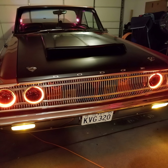 Classic Dodge with Custom LED Lights in Garage - TheCoronetKid from Fort Worth, Tx