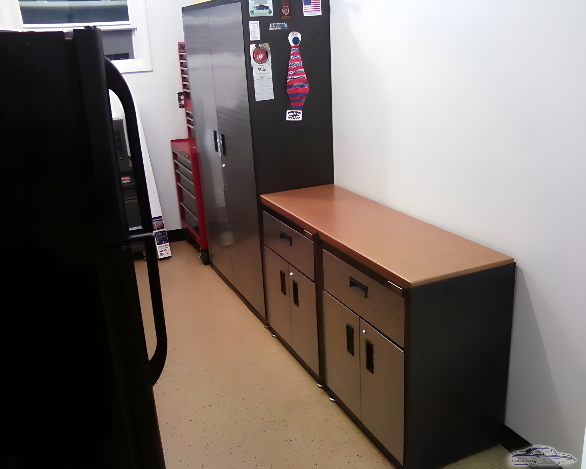 Garage cabinets and workbench with tool storage - Bill from Warrington, PA