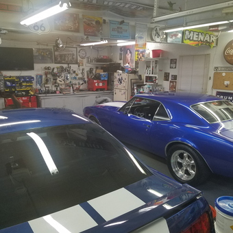 Classic Car Garage with Workbench and Wall Decor - Doug from Franklin, VA
